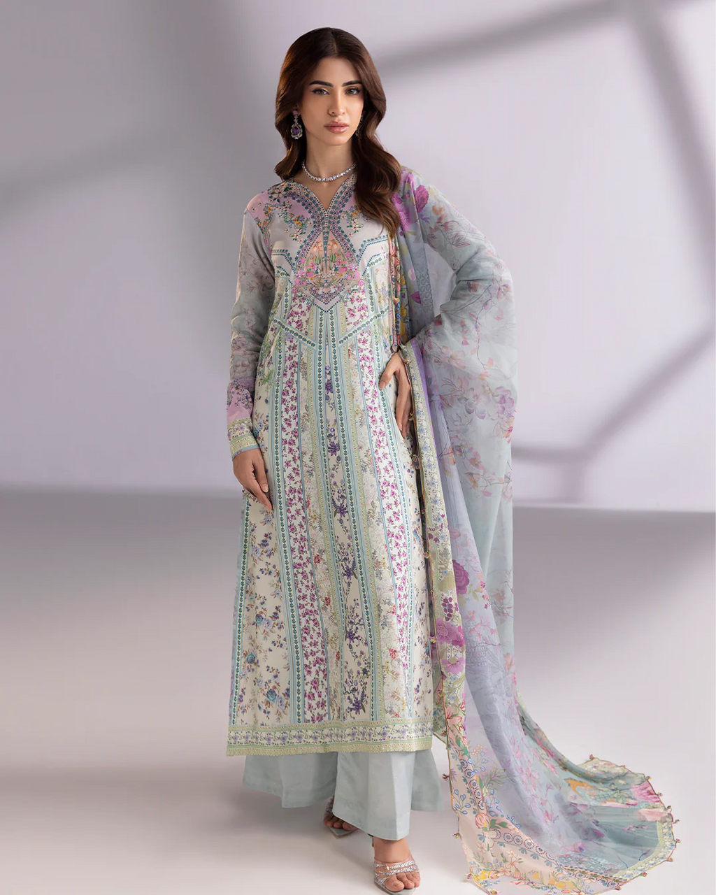Chérie- Stitched Printed 3 Piece