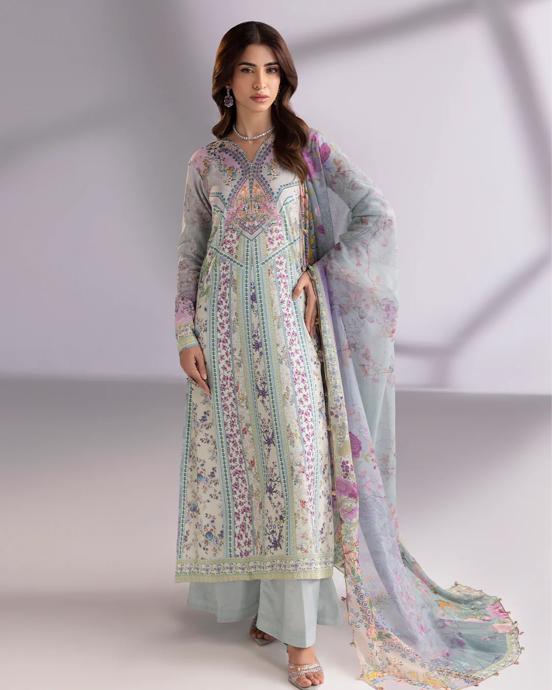 Chérie- Stitched Printed 3 Piece