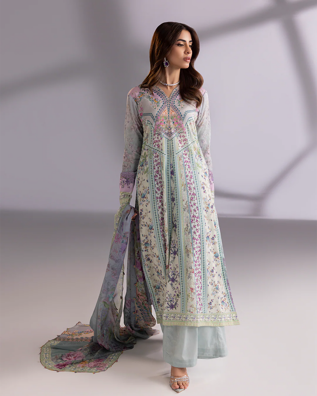 Chérie- Stitched Printed 3 Piece