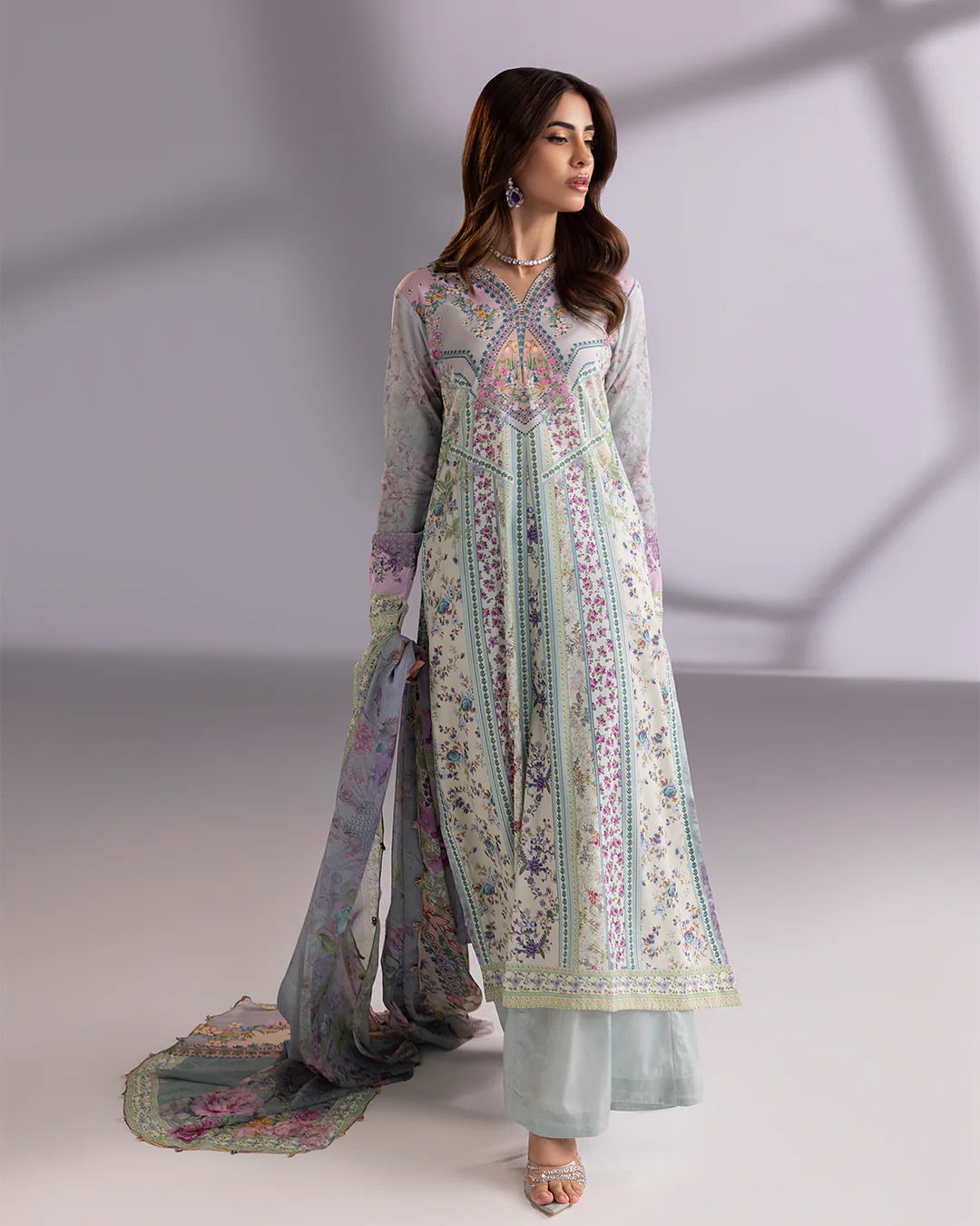 Chérie- Stitched Printed 3 Piece