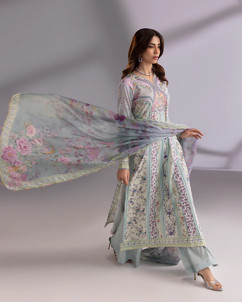 Chérie- Stitched Printed 3 Piece