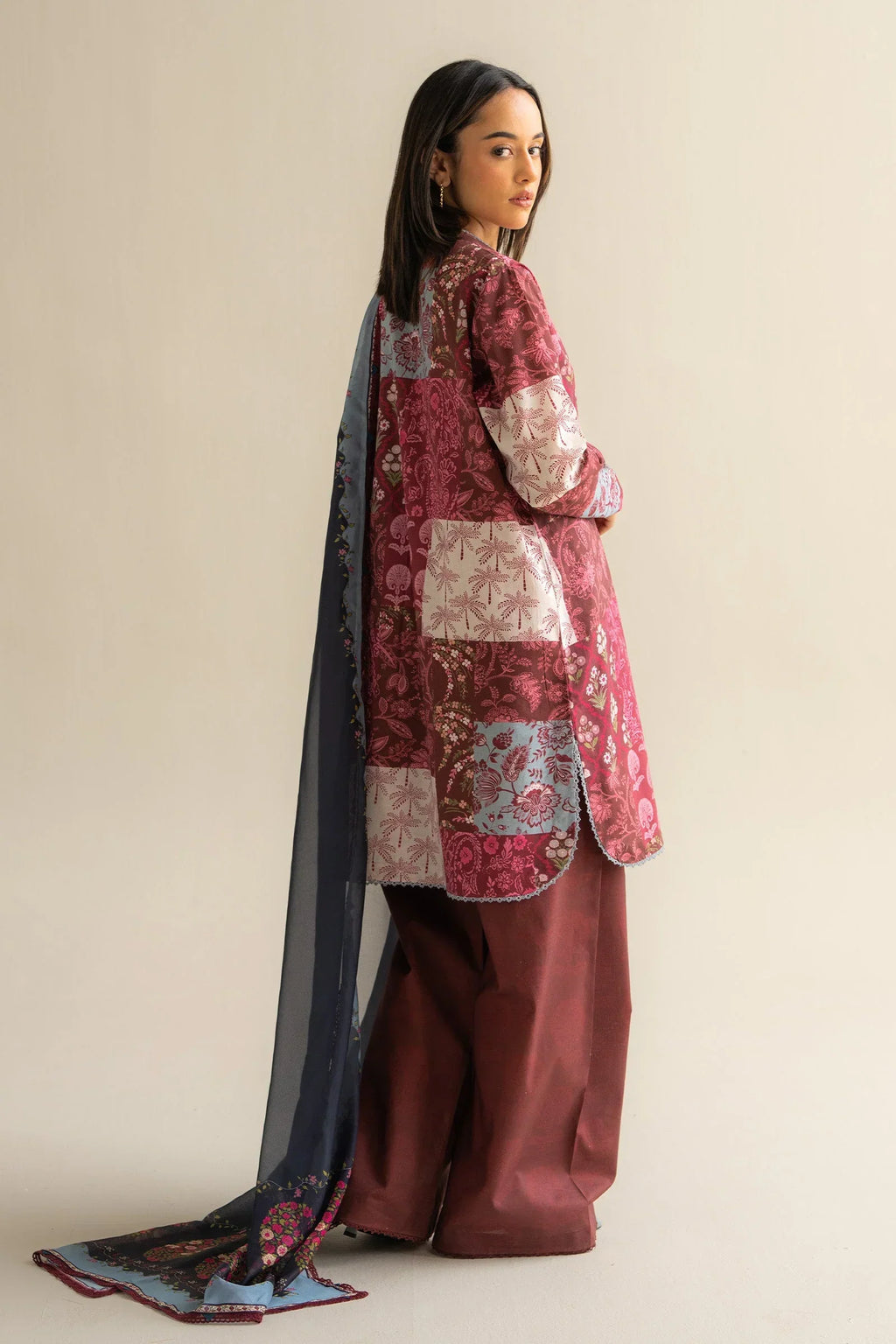 3 Piece Stitched Designer Dress - Ready To Wear
