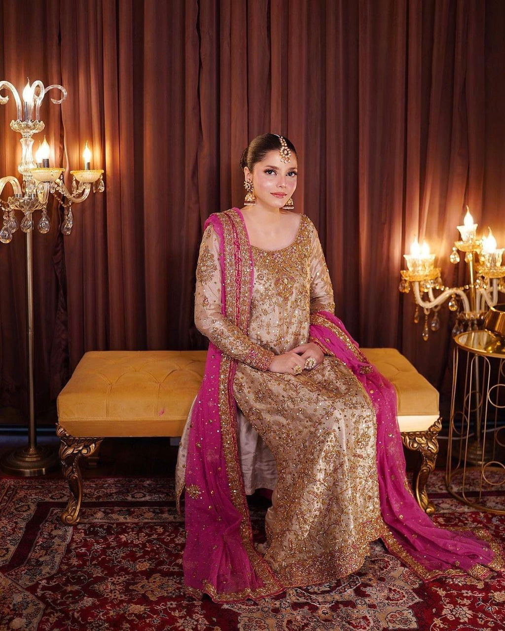 3 Piece Stitched Bridal Suit - Ready To Wear