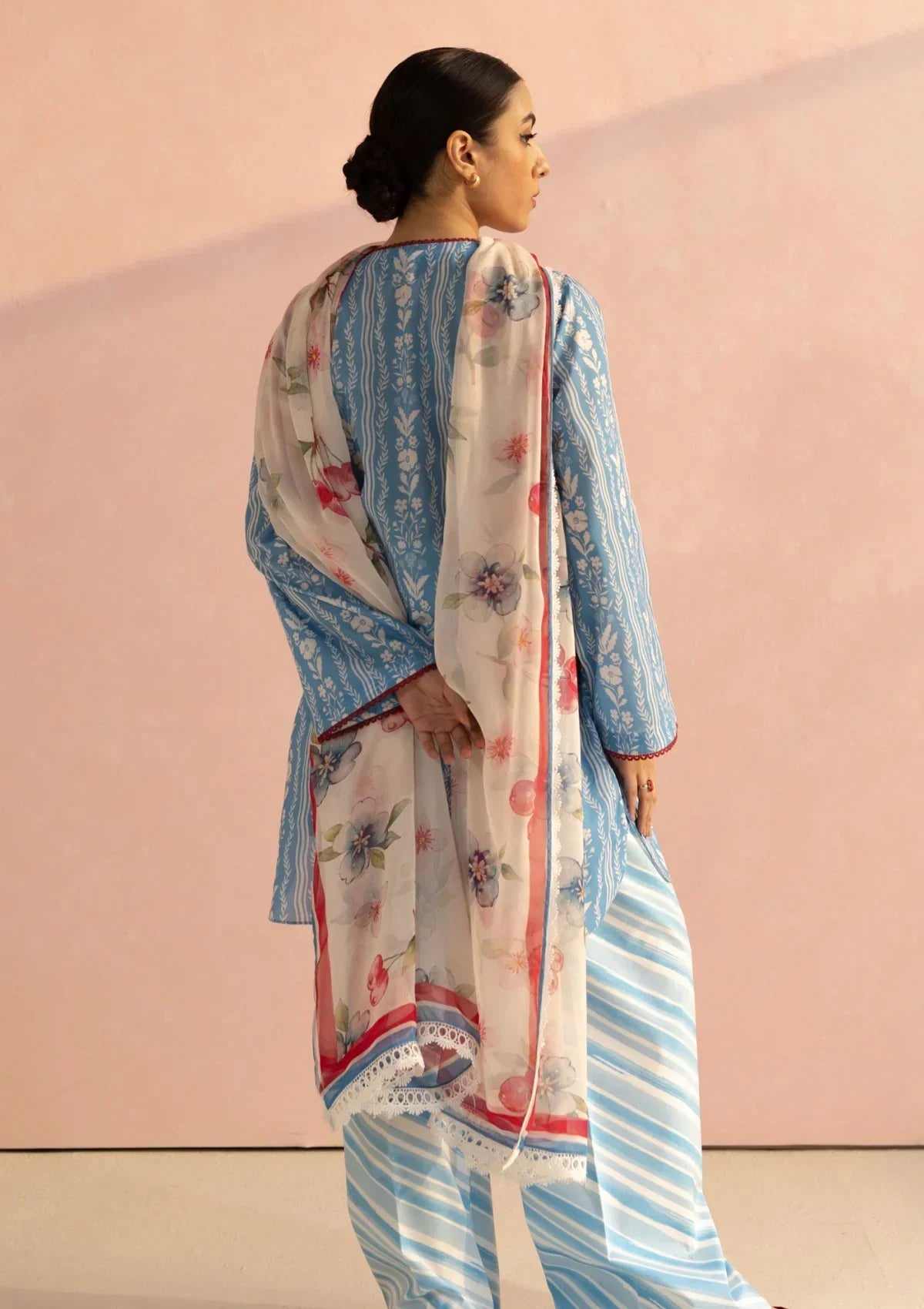 3 Piece Stitched Designer Suit - Ready To Wear
